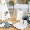 Boîtes à dragées personnalisées avec dragées chocolat et amandes - Renard