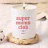 Bougie blanche personnalisée - Cool Mums Club