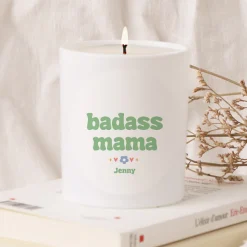 Bougie blanche personnalisée - Cool Mums Club