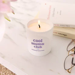 Bougie blanche personnalisée - Cool Mums Club