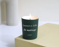 Bougie personnalisable parfumée - Message