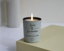 Bougie personnalisable parfumée - Jour de rencontre