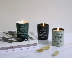 Bougie personnalisable parfumée - Aujourd'hui je t'aime depuis X jours