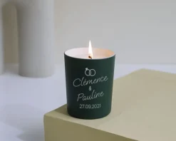 Bougie personnalisable parfumée - Mariage