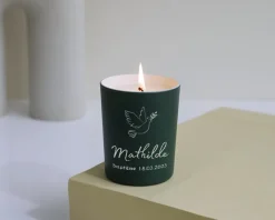 Bougie personnalisée parfumée - Baptême