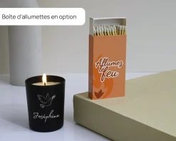 Bougie personnalisée parfumée - Baptême