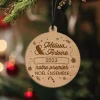 Boule de Noël personnalisée couple - Premier Noël ensemble