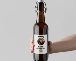 Bouteille de bière personnalisée photo - Enterrement de vie de garçon