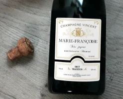 Bouteille de champagne personnalisée - Prénom et message