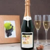 Bouteille de champagne personnalisée photo - Collage