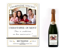 Bouteille de champagne personnalisée - Photo