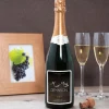 Bouteille de champagne personnalisée mariage - M. & Mme