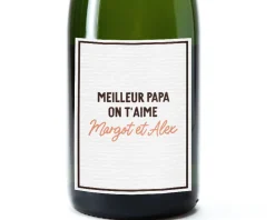 Bouteille de champagne personnalisée - Message