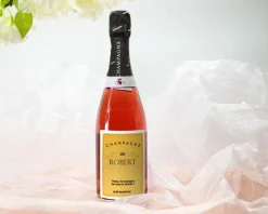 Bouteille de champagne rosé personnalisée - Prénom