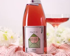 Bouteille de champagne rosé personnalisée - Veux-tu être (...) ?