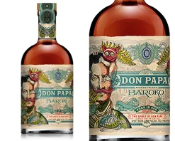 Bouteille de rhum Don Papa - Avec un verre personnalisé