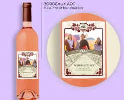 Bouteille de vin rosé personnalisée - Photo