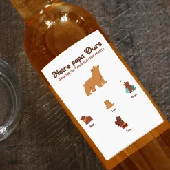 Bouteille de whisky personnalisée - Tribu Ours