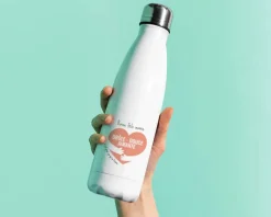 Bouteille isotherme en inox personnalisée - C'est pour ça qu'on t'aime