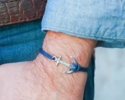 Bracelet ancre marine Personnalisable - Prénom