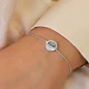Bracelet brossé personnalisé - Argent ou Plaqué Or