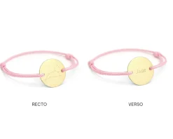 Bracelet cordon personnalisé Plaqué or - Constellations