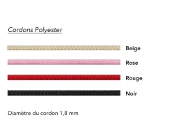 Bracelet cordon personnalisé Plaqué or - Constellations