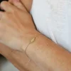 Bracelet enfant personnalisé Nuage - Plaqué or 18 carats ou argent