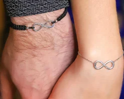Bracelet infini personnalisé pour Homme - Prénom