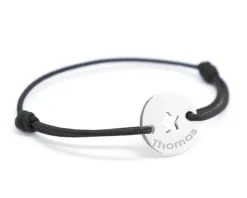 Bracelet Jeton Personnalisable - Etoile argent véritable