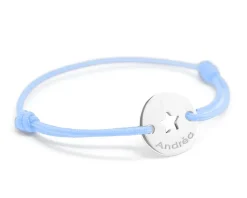 Bracelet Jeton Personnalisable - Etoile argent véritable