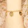 Bracelet médailles - Plaqué Or 18 carats