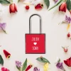 Cadenas de l'Amour Personnalisable - Prénoms - Rouge Passion