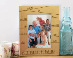 Cadre gravé Famille Message