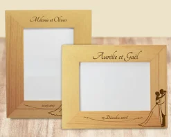 Cadre gravé mariage