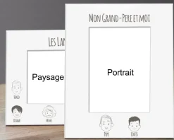 Cadre métal blanc Family Circus