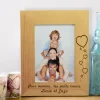 Cadre photo en bois gravé