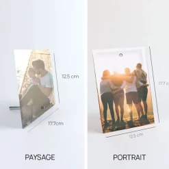 Cadre photo en verre Personnalisable
