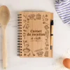 Cahier en bois - Recettes