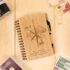 Cahier personnalisé en bois - Voyage