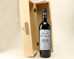 Caisse à vin personnalisable avec lettres et émoticônes