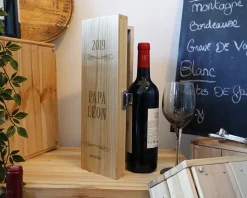 Caisse à vin personnalisée anniversaire - Année