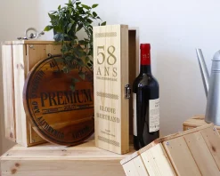 Caisse à vin personnalisée anniversaire - Âge