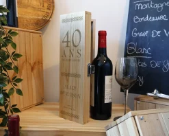 Caisse à vin personnalisée anniversaire - Âge