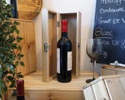 Caisse à vin personnalisée en bois - Veux-tu être ... ?