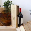 Caisse à vin personnalisée mariage - Prénoms couple
