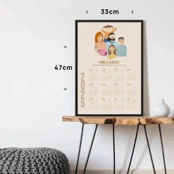 Calendrier personnalisé - Portrait de Famille