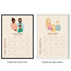 Calendrier personnalisé - Portrait de Famille