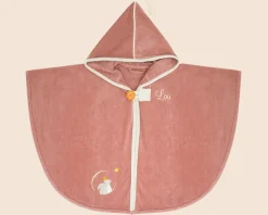 Cape de bain personnalisée brodée - Ecureuil Brique