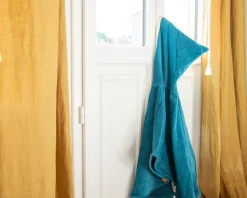 Cape de bain personnalisée brodée - Laton Pétrole